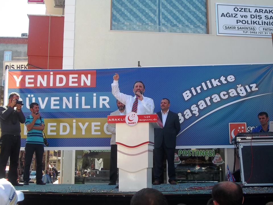 Saadet Partisi Araklı Belediye Başkan Adayını Açıkladı.