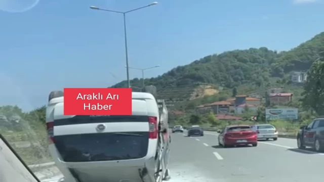 Araklıda Trafik Kazası İki Yaralı