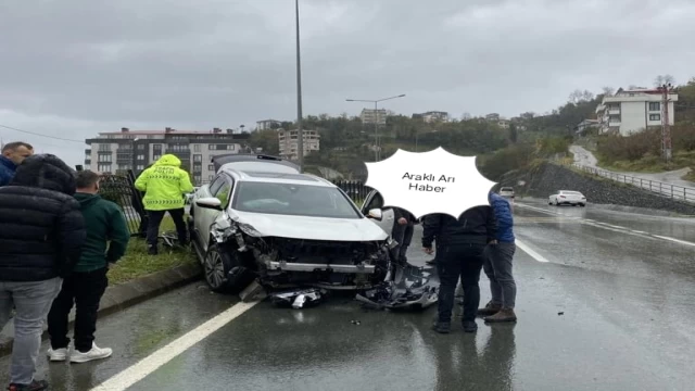 Araklı Tünel Çıkışı Trafik Kazası