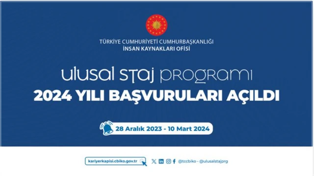 Ulusal Staj Programı Başvuruları Başladı