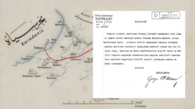 Atatürk’ün Karadere Bayburt Yolu Kararı Arşivden Çıktı