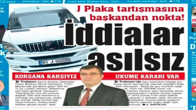 Trabzon Servisçiler Odasından İddalara Sert Cevap