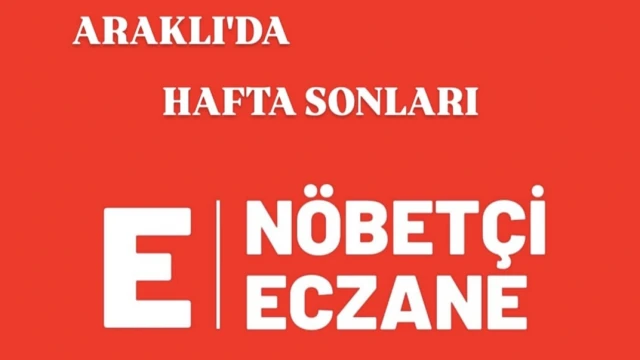 Araklı'da Nöbetçi Eczane Sorunu