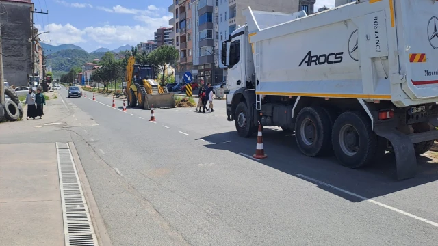 Araklı'da Beklenen Aydınlatma Çalışmalarına Başlandı