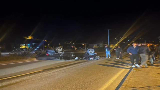 Son dakika Araklı Karadere Yolunda Trafik Kazası