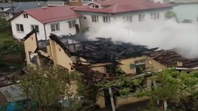 Araklı Güne Şok Yangınla Uyandı
