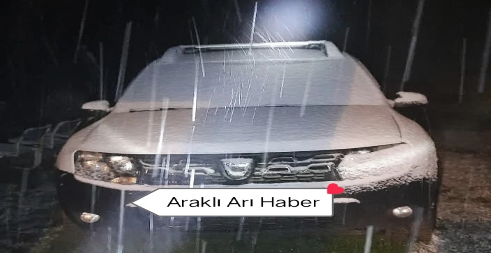 Araklı ve Sürmene Yaylalarında Kar Süprizi