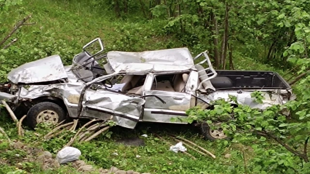Trabzon'da Araç Fındık Bahçesine Uçtu 1 Ölü