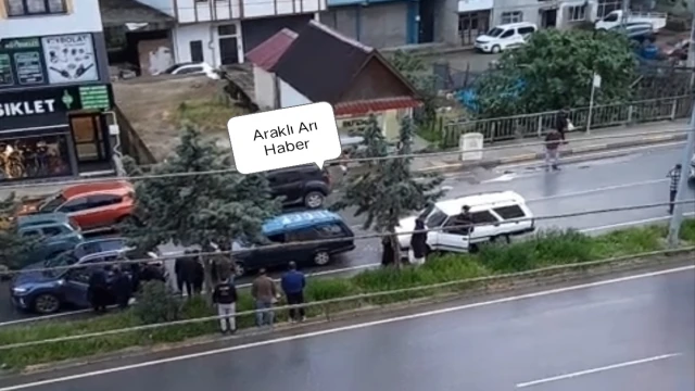 Araklı'da Zincirleme Trafik Kazası