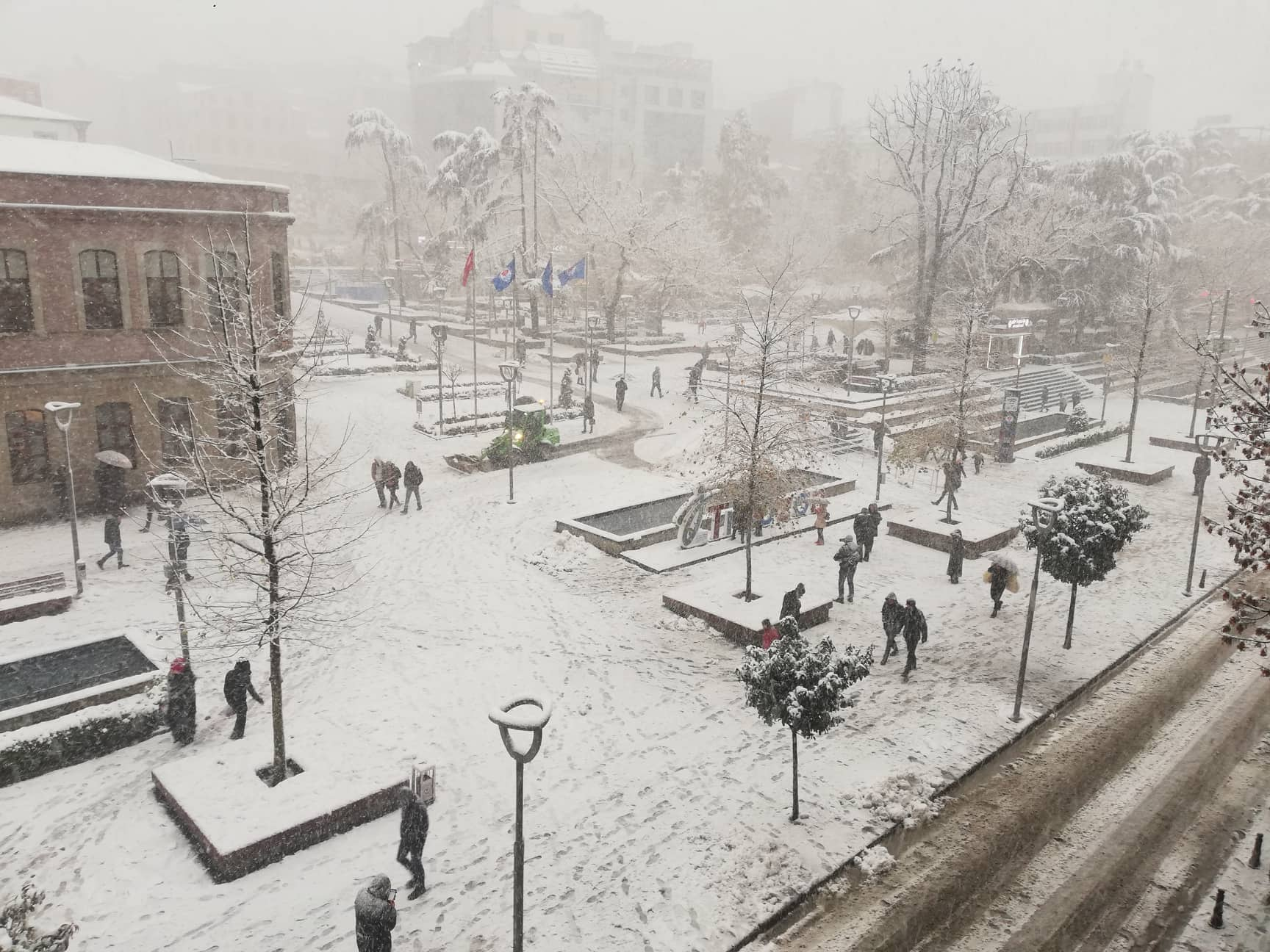 Trabzon Karla Tanıştı