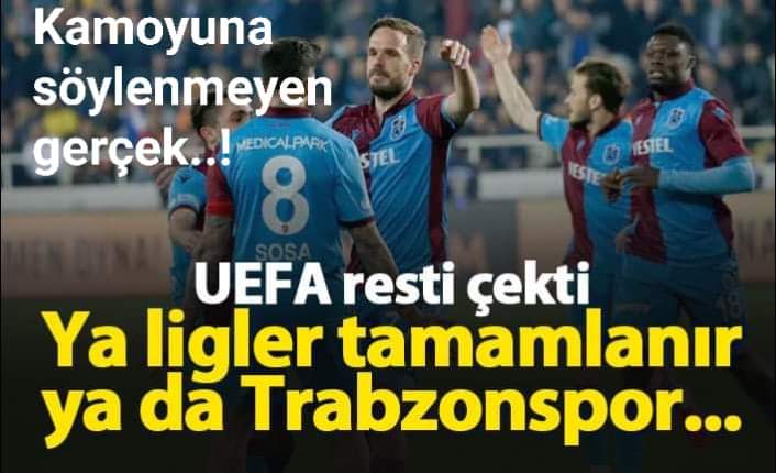 UEFA'dan Şampiyonluk açıklaması, Basına sızdı