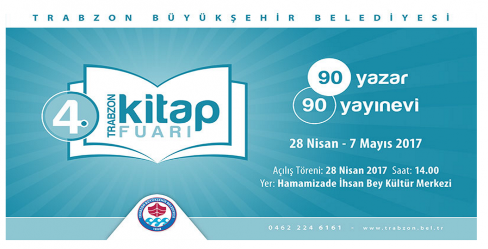 4. Trabzon Kitap Fuarı 28 Nisan\'da başlıyor