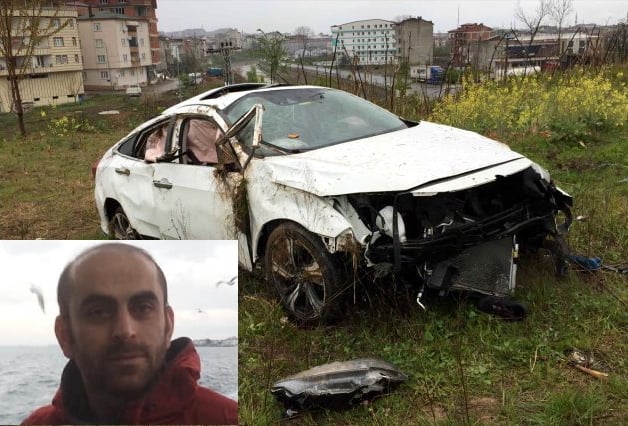 Araklıyı Yasa Boğan Trafik Kazası 1 Ölü bir Yaralı