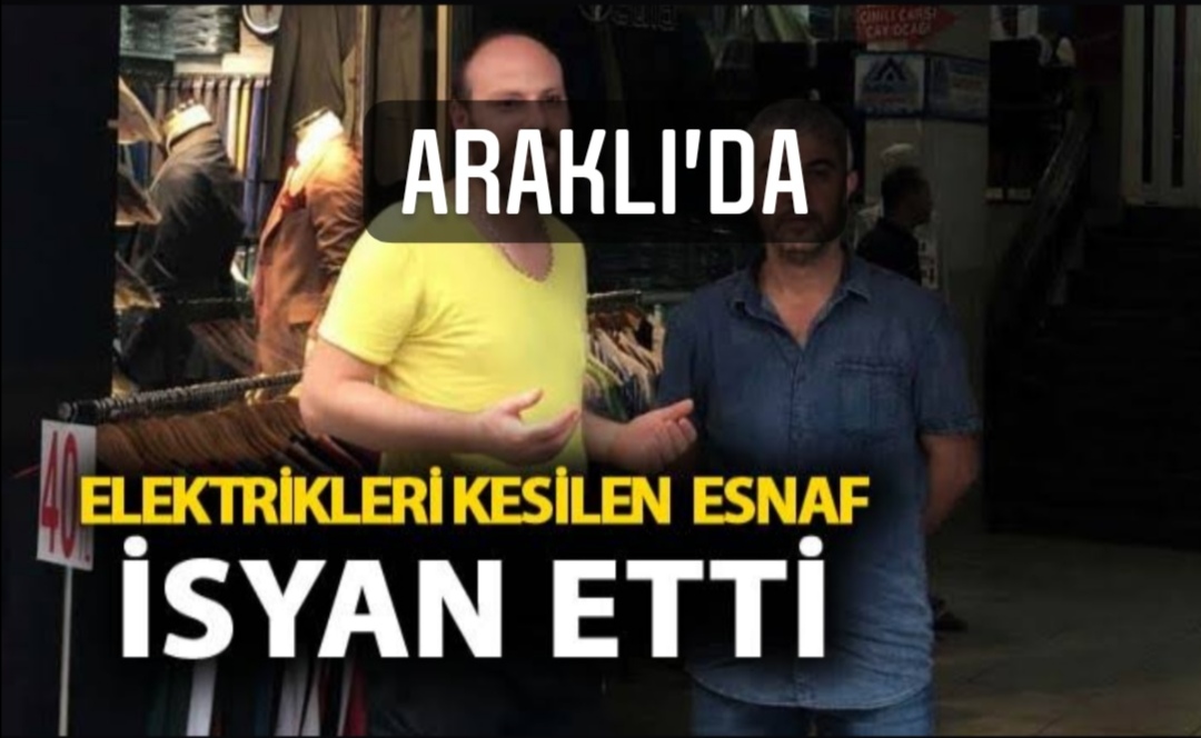 Araklı'da Elektrik kesintisi İsyan Ettirdi