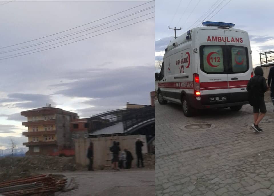 Araklı'da Akıl Almaz Olay Köprü'den Aşağıya Düştü