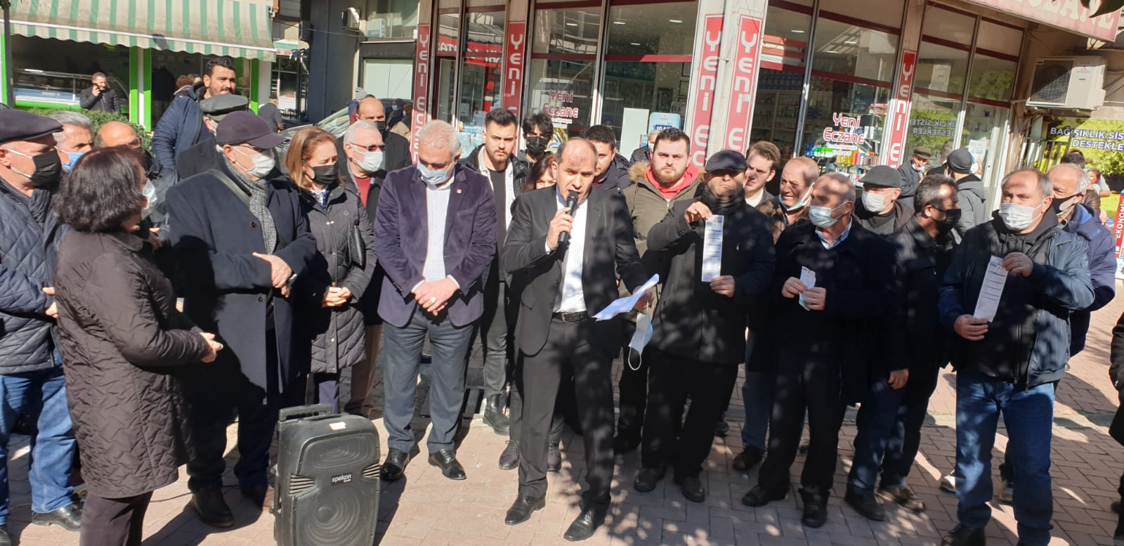 Araklıda Elektrik Faturası Protestosu