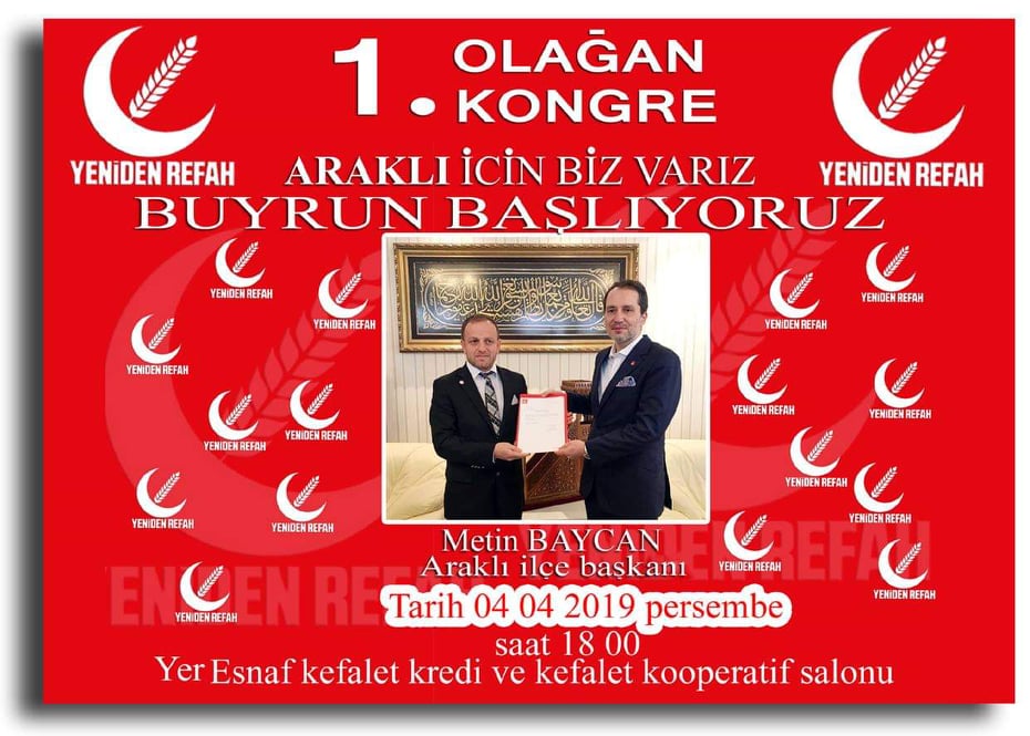 Araklı'da Kongreye Davet