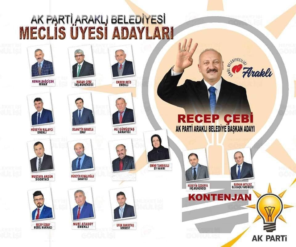 Araklı Ak Parti Encümen Listesi