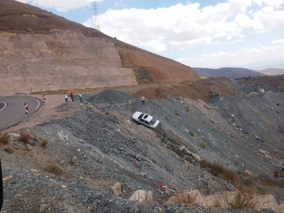 Araklı Bayburt Yolunda Korkutan Kaza