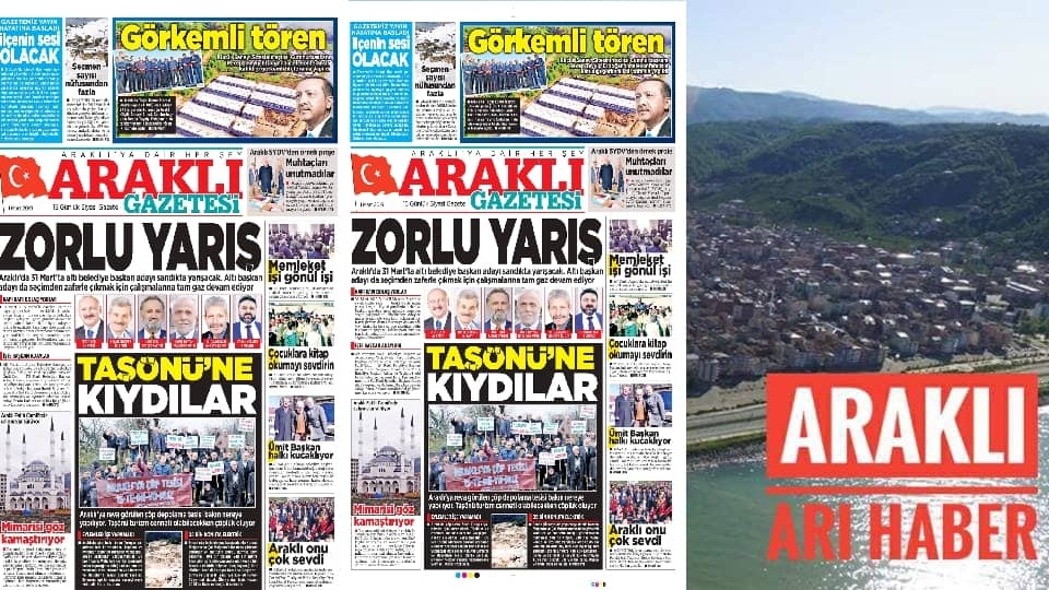 Araklı Gazetesi Yayın Hayatına Başlıyor