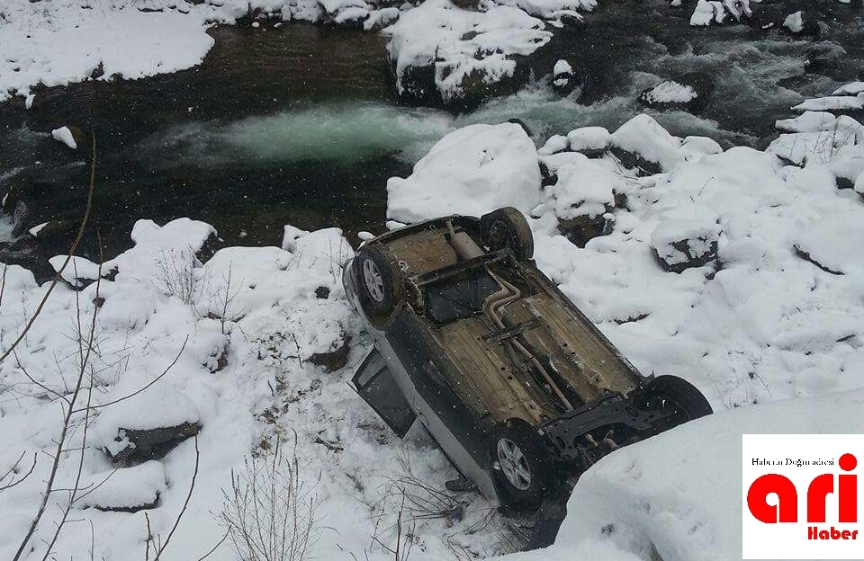 Araklı Karadere Yolunda Trafik Kazası