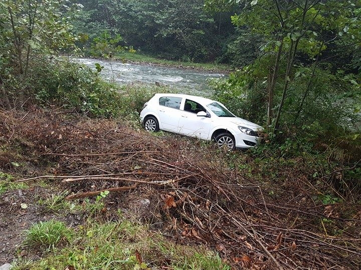 Araklı Karadere Yolunda Trafik Kazası