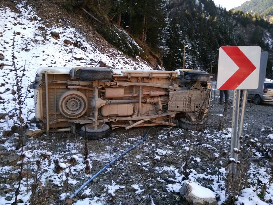 Araklı Pazarcık\'da Trafik Kazası