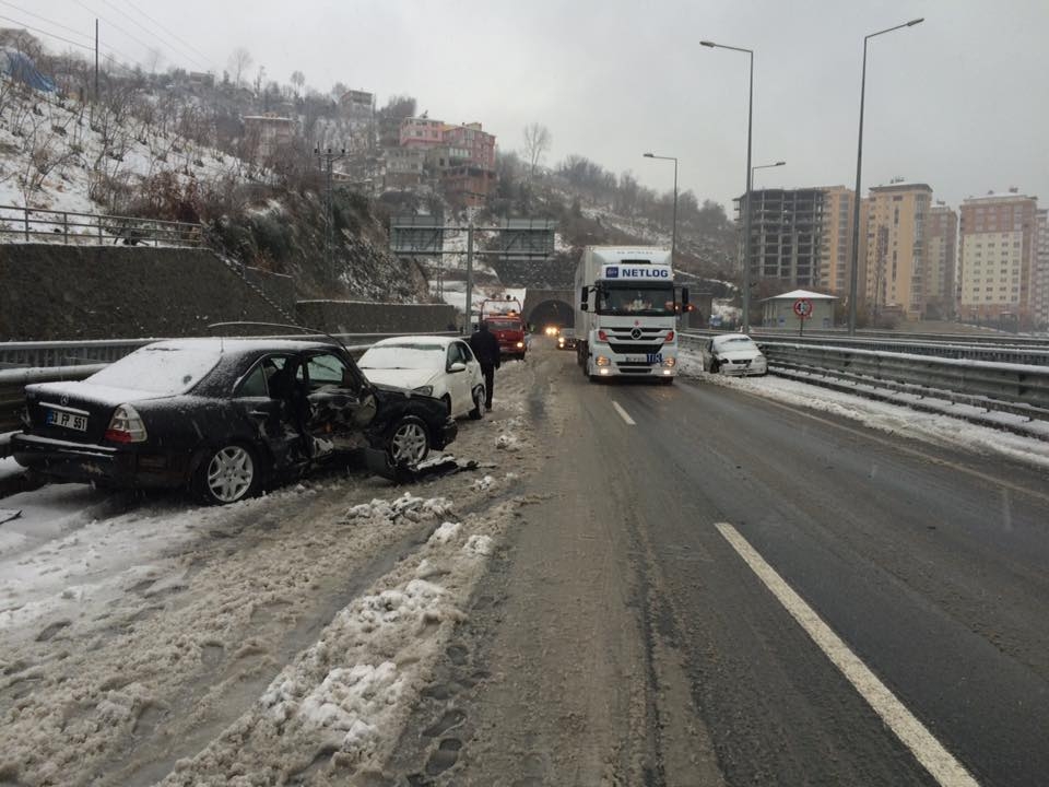 ARAKLI\'DA TRAFİK KAZASI