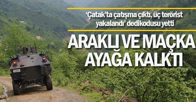 Araklı ve Maçka Ayağa Kalktı