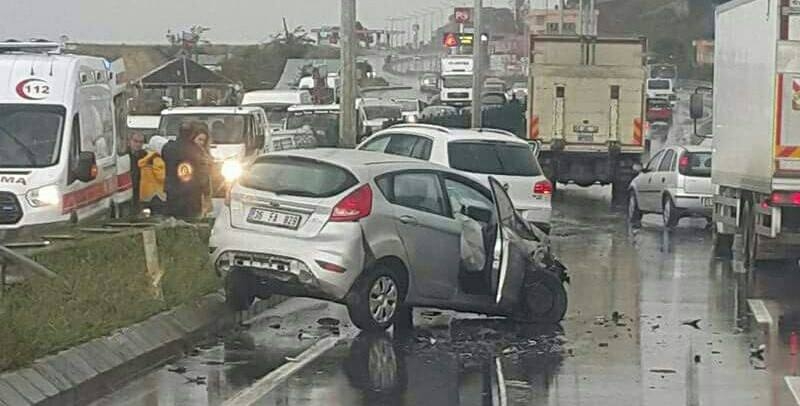  Araklı Zincirleme Trafik Kazası Tam Yedi Araç