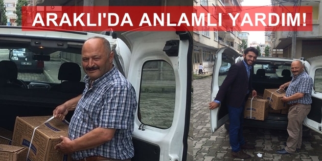 Araklı\'da Anlamlı Yardım