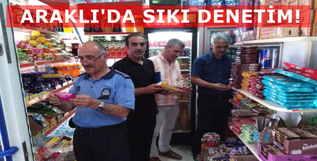 Araklıda Bayram Öncesi İşyerlerine Sıkı Denetim