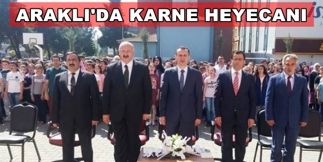 Araklı\'da Karne Heyecanı