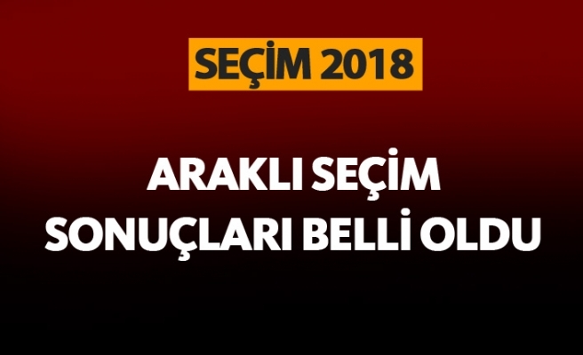 Araklı\'da Seçim Sonuçları Belli Oldu İşte Sonuçlar