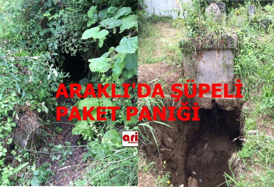 Araklı\'da Şüpeli Paket Paniği