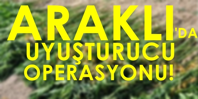 Araklı\'da Uyuşturucu Operasyonu