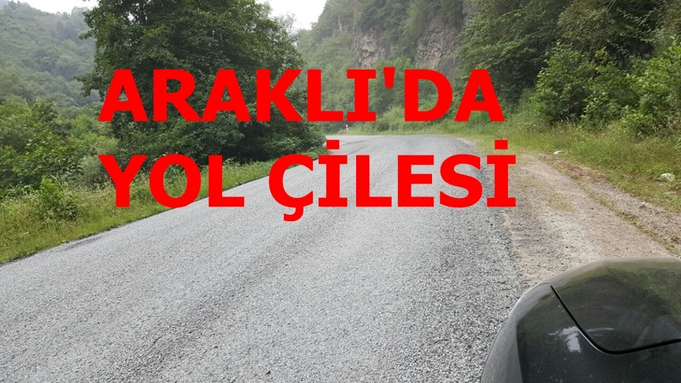 Araklı\'da Yol Çilesi Vatandaşı Bıktırdı