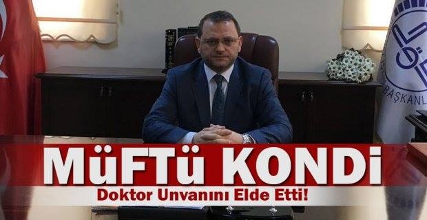 Araklılı Müftü Şaban Kondi Doktor Oldu