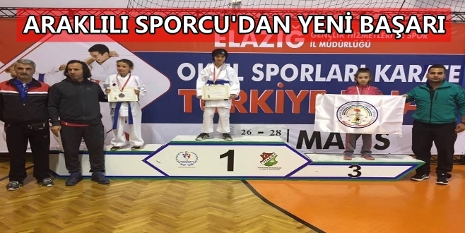 Araklılı Sporcu\'dan Yeni Başarı