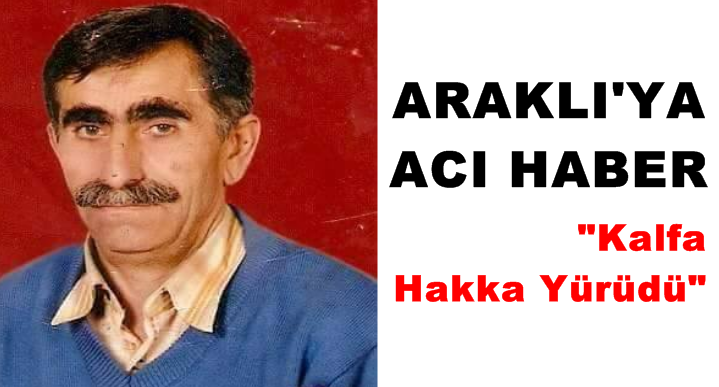 Araklı\'ya Acı Haber