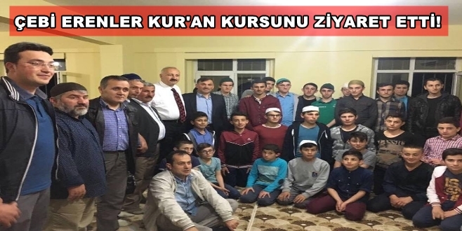 Çebi Erenler Kuran Kursunu Ziyaret Etti