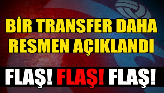 Bir transfer daha tamam