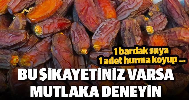 BU ŞİKAYETİNİZ VARSA DENEYİN