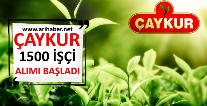 Çaykur 1500 İşçi Alımı ve Şartları