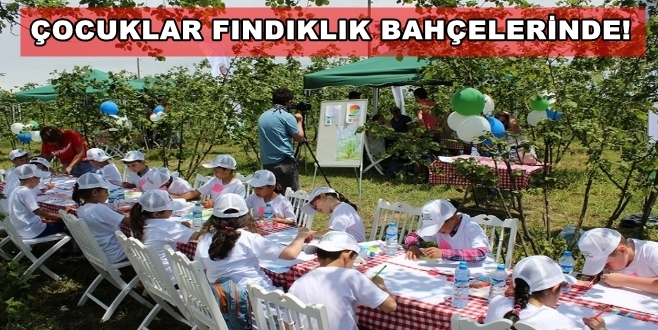 Çocuklar Fındık Bahçelerinde...