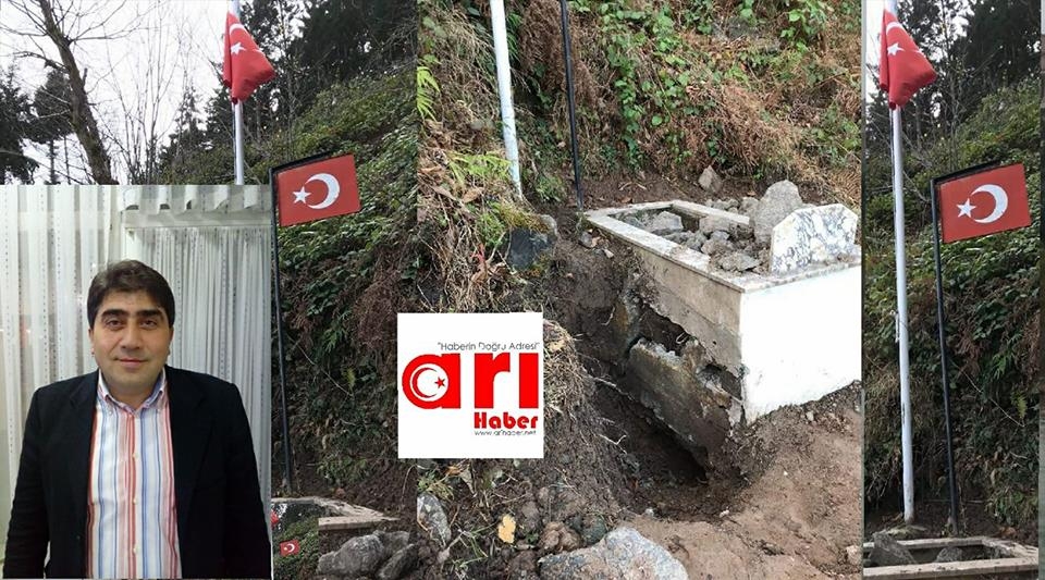 Devlet Araklı\'da Şehit Mezarına Sahip Çıktı