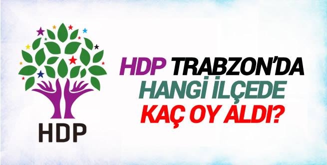 HDP TRABZON\'DA HEDEFİNE ULAŞTI