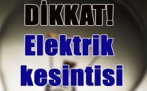 Pazar Günü Elektrikler Kesilecek