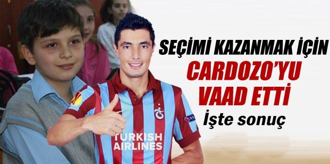 Cardozo vaadi ile seçim kazandı&#8217;!