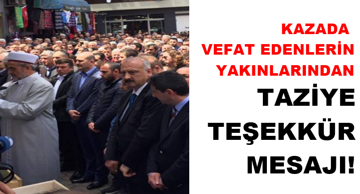  Taziye Teşekkür Mesajı